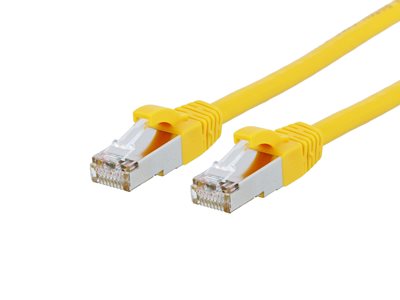 Picture of CAT8 Ethernet Patch Cable - 14 FT, Yellow, Booted