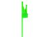 Picture of 32 Inch 175 Lbs Fluorescent Green Releasable/Reusable Cable Tie - 10 Pack - 3 of 8
