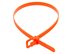 Picture of 32 Inch 175 Lbs Fluorescent Orange Releasable/Reusable Cable Tie - 10 Pack - 5 of 8