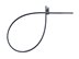 Picture of 6 Inch 18 Lbs Black Releasable/Reusable Cable Tie - 100 Pack - 1 of 6