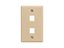 Picture of 2 Port Keystone Faceplate - Single Gang - Ivory