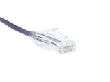 Picture of Cat 6 Mini Ethernet Patch Cable - 6 IN, Purple, Booted