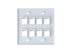 Picture of 8 Port Keystone Faceplate - Dual Gang - White - 1 of 4