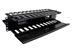 Picture of 19" Horizontal Finger Duct W/Cover, 140-190 Cables, 2U, Black - 0 of 3