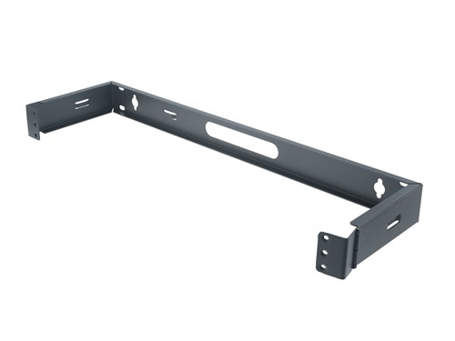 1u Wall Mount Bracket - Hinged - Black