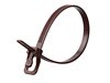 Picture of 16 Inch 50 Lbs Brown Releasable/Reusable Cable Tie - 100 Pack