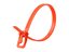 Picture of 16 Inch 50 Lbs Orange Releasable/Reusable Cable Tie - 20 Pack