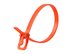 Picture of 16 Inch 50 Lbs Orange Releasable/Reusable Cable Tie - 100 Pack - 0 of 7