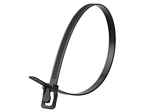 14 Inch UV Stabilized Releasable/Reusable Cable Tie - 10 Pack