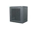 12U wall mount cabinet front view with vented door