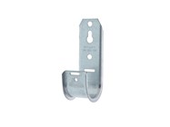 Metal J-hook cable support for routing and supporting low-voltage cables