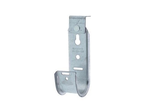 1 5/16 Inch J-Hook Cable Support - Ceiling Mount, Galvanized, 25 Pack