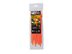 Picture of 8 Inch 120 Lbs Fluorescent Orange Releasable/Reusable Cable Tie - 20 Pack - 1 of 5