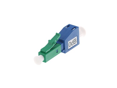 LC/UPC Female to LC/APC Male Fiber Optic Adapter - Low Loss, Singlemode, Simplex, Plastic Housing