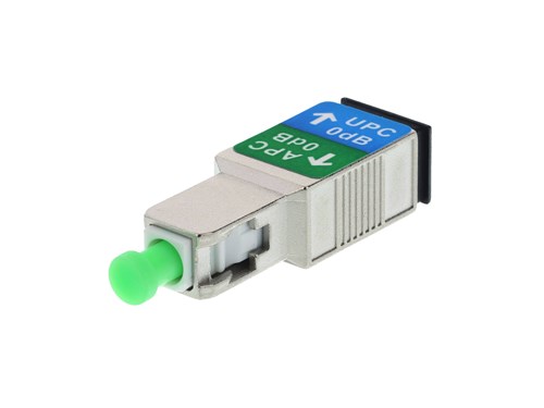 SC/UPC Female to SC/APC Male Fiber Optic Adapter - Low Loss, Singlemode, Simplex, Metal Housing