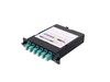 OM4 MTP to LC duplex fiber cassette with 12 LC ports, Type B polarity