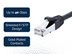 Picture of CAT8 Ethernet Patch Cable - 25 FT, Black, Booted - 1 of 2
