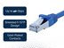 Picture of CAT8 Ethernet Patch Cable - 1 FT, Blue, Booted - 1 of 2