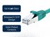 Picture of CAT8 Ethernet Patch Cable - 1 FT, Green, Booted - 1 of 2