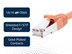 Picture of CAT8 Ethernet Patch Cable - 1 FT, Orange, Booted - 1 of 2
