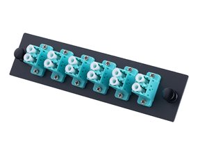 Picture of 6-Port OM3 LC Duplex Fiber Adapter Plate for Patch Panels