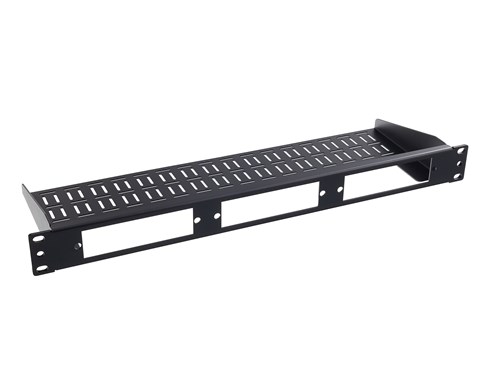 Optical LGX Adapter Plate Panel w/ Shelf for Cassettes - Blank 3 Port, 1U