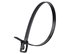 Picture of 8 Inch 120 Lbs Black Releasable/Reusable Cable Tie - 100 Pack - 0 of 5