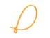 Picture of 6 Inch 18 Lbs Orange Releasable/Reusable Cable Tie - 100 Pack - 0 of 3