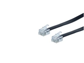 Picture of RJ12 6 Conductor Straight Wired Modular Telephone Cable - 4 FT