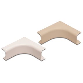 Picture of Quest Technology Inside Corner Raceway Accessory - 1/2'', White, 12 Pk
