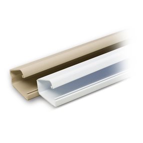 Picture of Quest Technology Raceway Latching Duct - 1/2'', Beige, 6Ft, 20 Pieces Bulk Carton