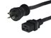 Picture of 6ft Hospital Grade NEMA 5-20P to IEC C19 Power Cord - 12 AWG, 20A/125V, SJT, Black - 0 of 2