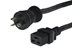 Picture of 10ft Hospital Grade NEMA 5-20P to IEC C19 Power Cord - 12 AWG, 20A/125V, SJT, Black - 0 of 2
