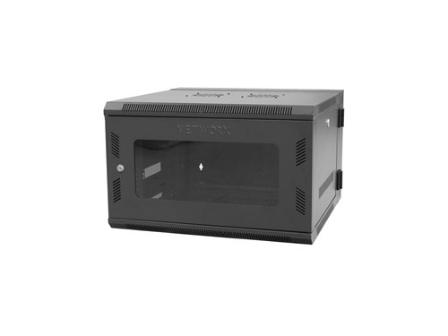 6U Swing Out Wall Mount Cabinet - 501 Series, 24 Inches Deep, Flat Packed