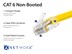 Picture of Cat 6 Ethernet Patch Cable - 3 FT, Yellow, Assembled - 2 of 6